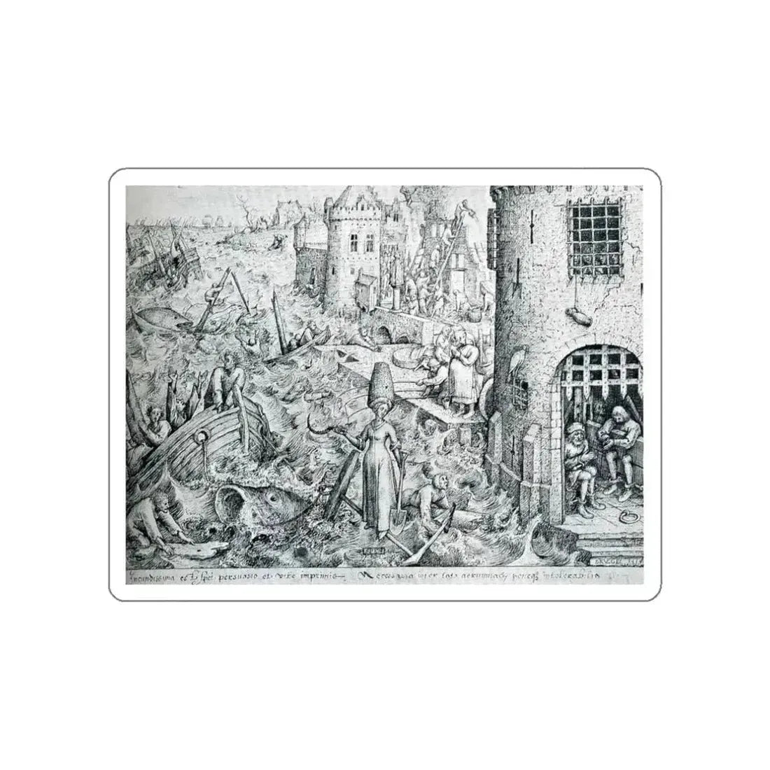 BRUEGEL, Pieter the Elder - 11 (Artwork) STICKER Vinyl Die-Cut Decal White Die-Cut 3 Inch - The Sticker Space