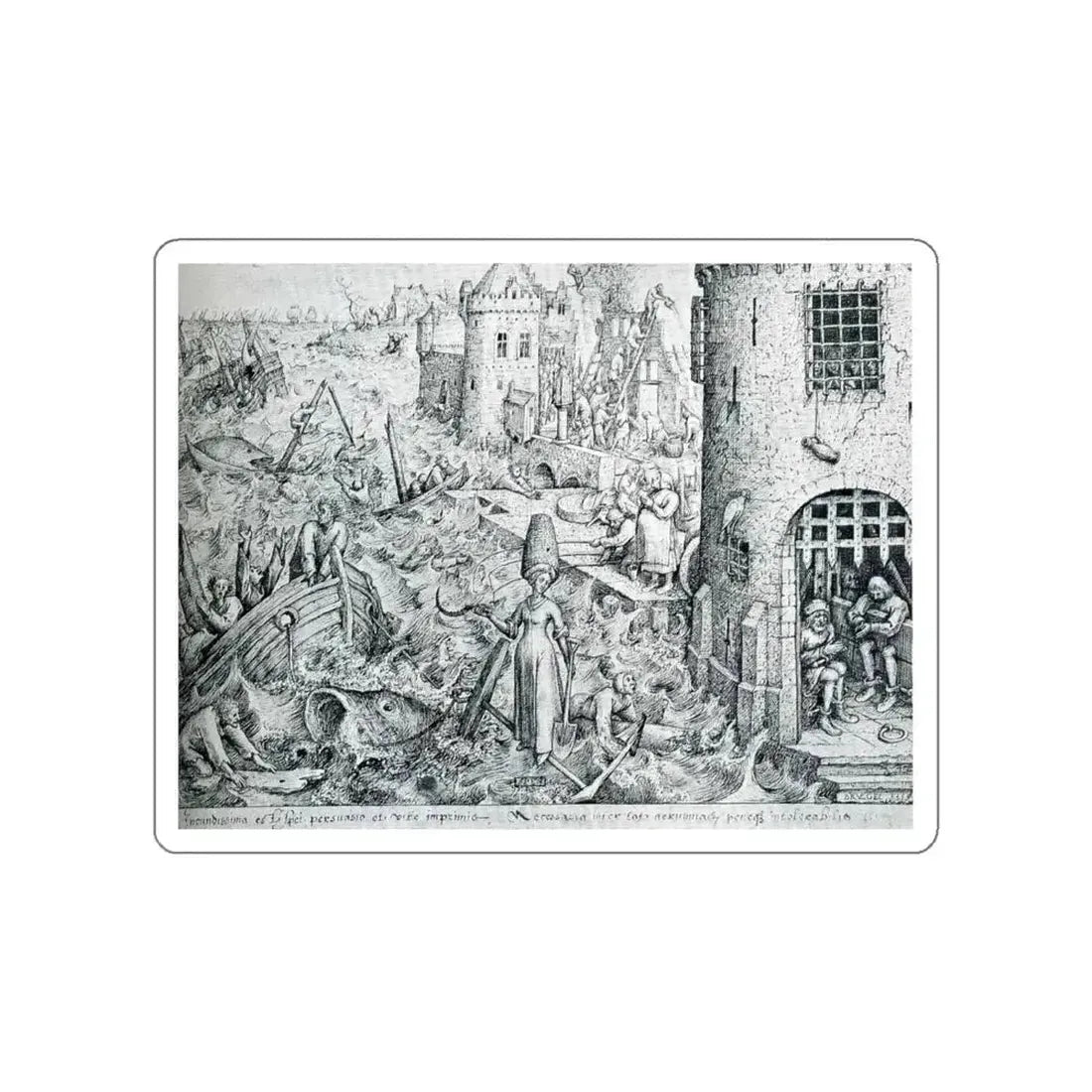 BRUEGEL, Pieter the Elder - 11 (Artwork) STICKER Vinyl Die-Cut Decal White Die-Cut 4 Inch - The Sticker Space