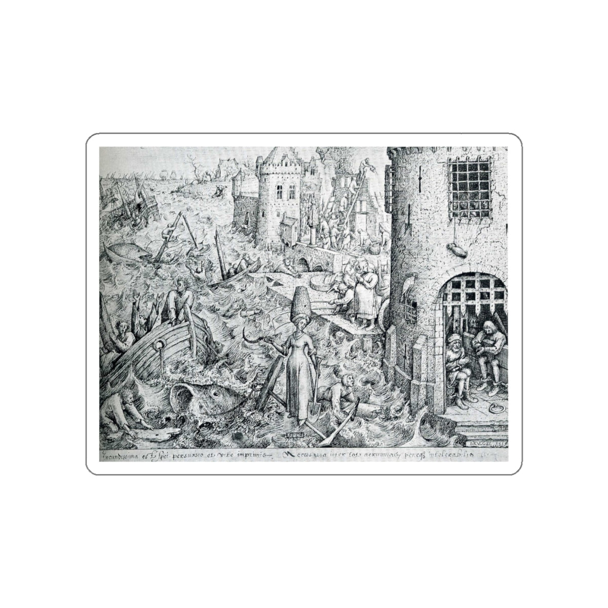 BRUEGEL, Pieter the Elder - 11 (Artwork) STICKER Vinyl Die-Cut Decal-White-The Sticker Space