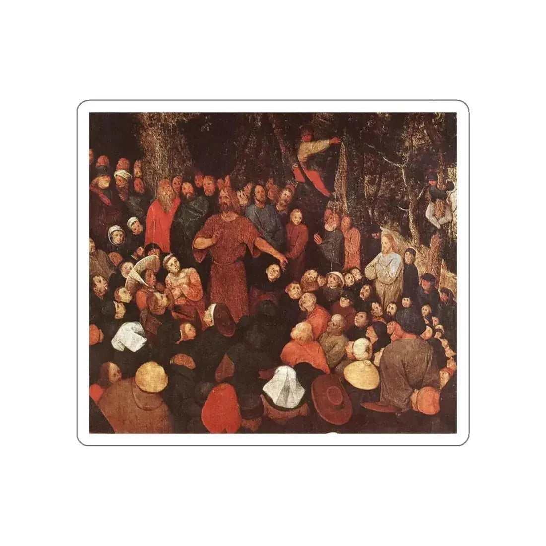 BRUEGEL, Pieter the Elder - baptist3 (Artwork) STICKER Vinyl Die-Cut Decal White Die-Cut 4 Inch - The Sticker Space