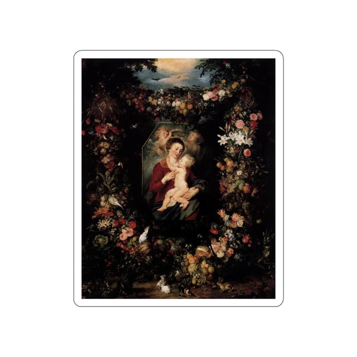 SKU:17814654921180543271 Sticker types:White Shape:Die-Cut Sizes:4" × 4"