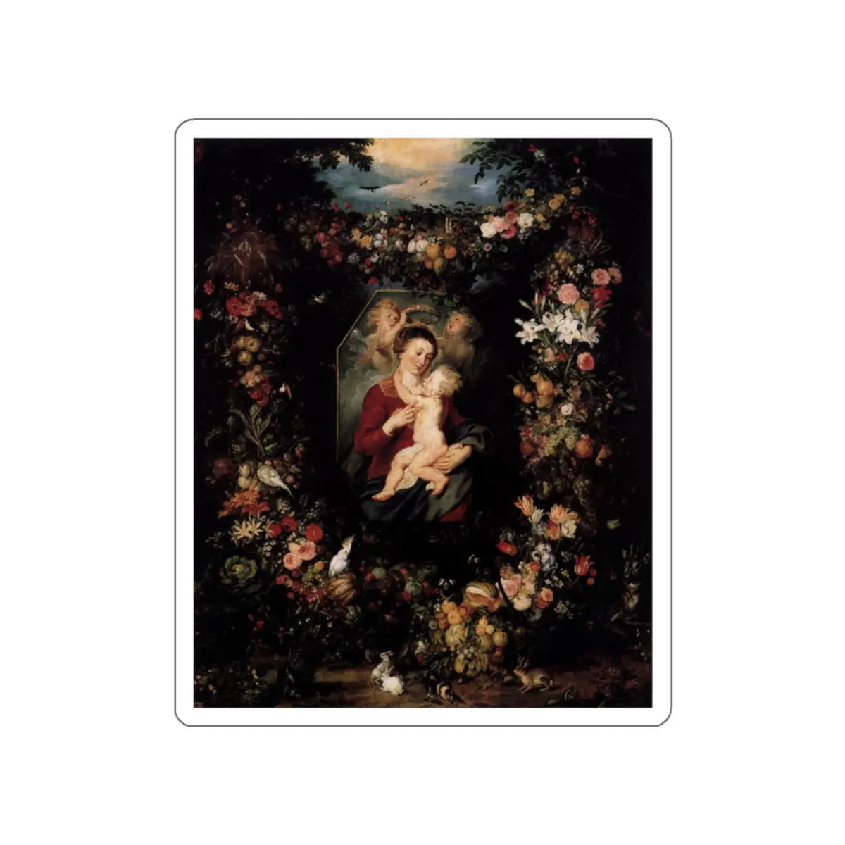 SKU:26355425860035447477 Sticker types:White Shape:Die-Cut Sizes:2" × 2"
