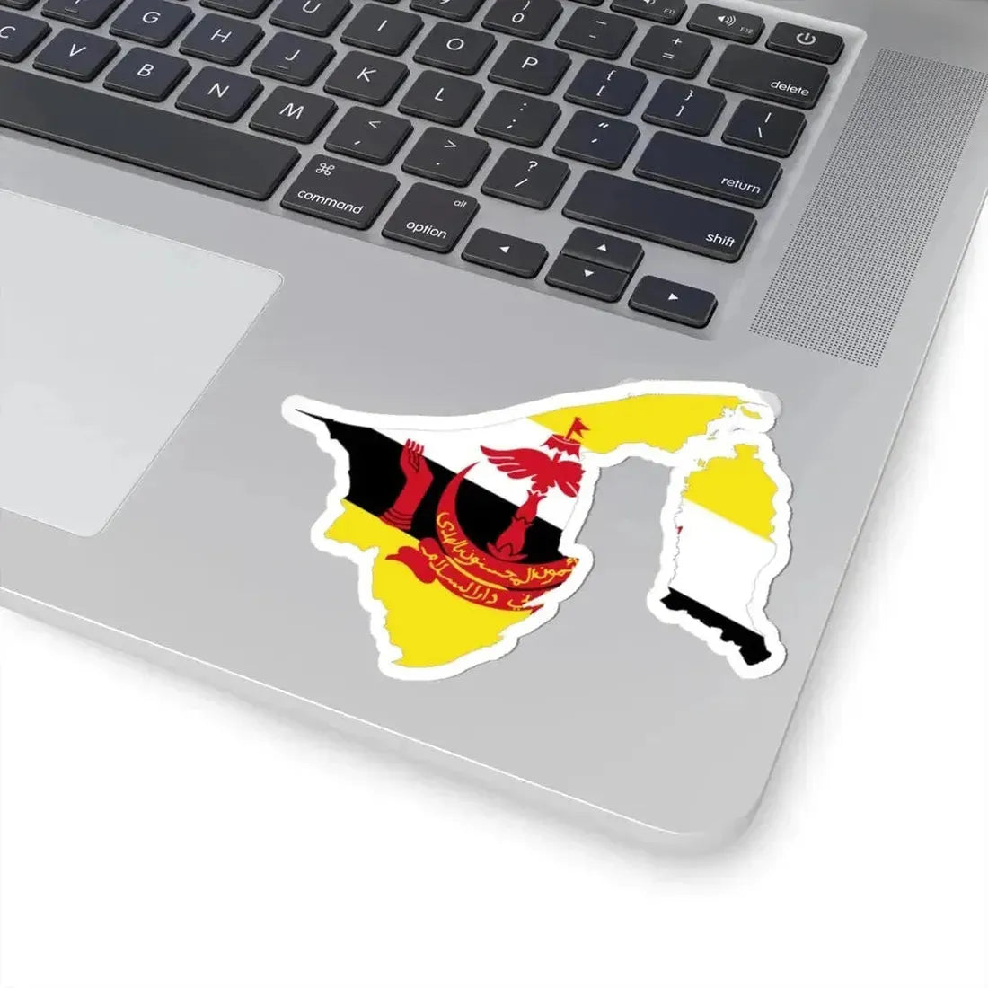 Brunei-Flagmap (Brunei) STICKER Vinyl Kiss-Cut Decal - The Sticker Space