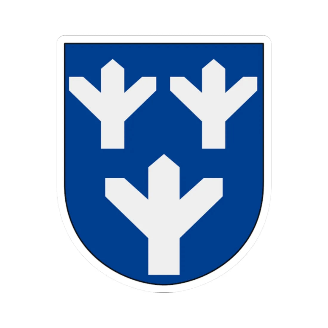 Brunskog vapen (Sweden) (Coat of Arms) STICKER Vinyl Kiss-Cut Decal 2 Inch White - The Sticker Space