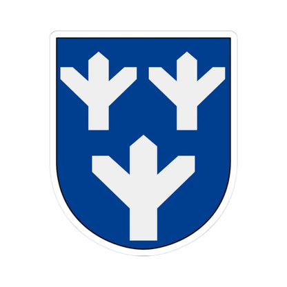 Brunskog vapen (Sweden) (Coat of Arms) STICKER Vinyl Kiss-Cut Decal 3 Inch White - The Sticker Space