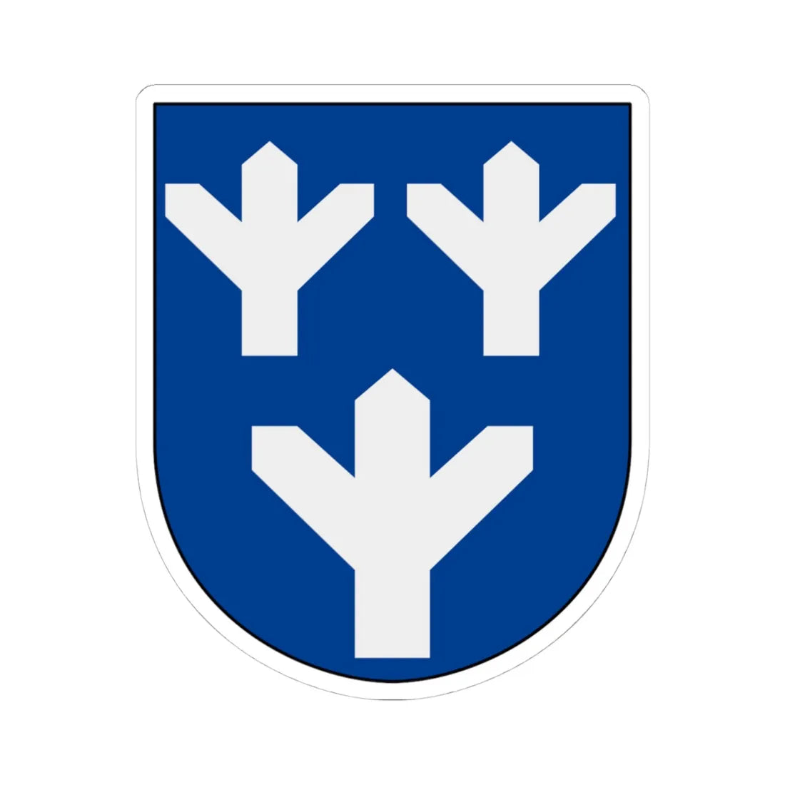 Brunskog vapen (Sweden) (Coat of Arms) STICKER Vinyl Kiss-Cut Decal 4 Inch White - The Sticker Space