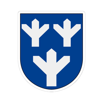 Brunskog vapen (Sweden) (Coat of Arms) STICKER Vinyl Kiss-Cut Decal 6 Inch White - The Sticker Space