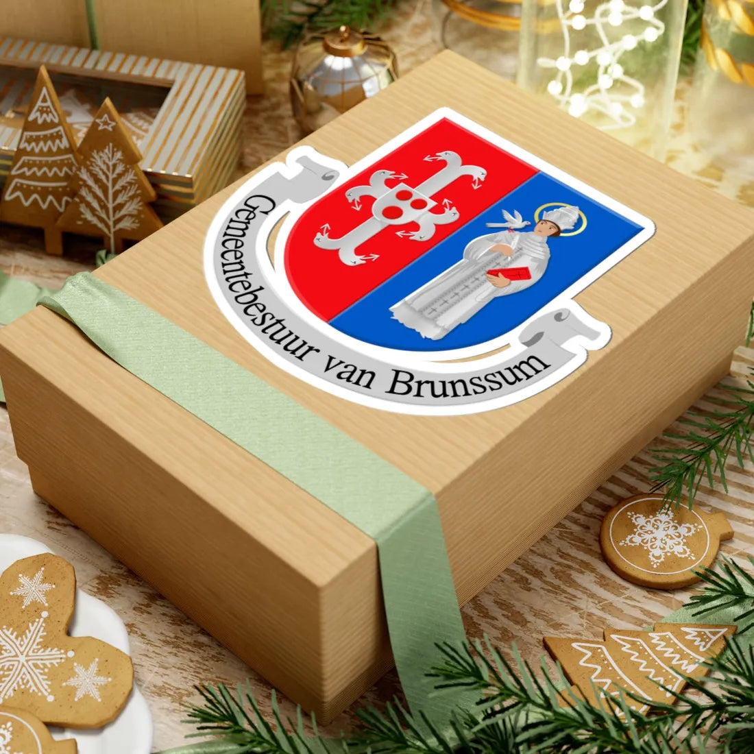 Brunssum wapen (Netherlands) (Coat of Arms) STICKER Vinyl Kiss-Cut Decal - The Sticker Space