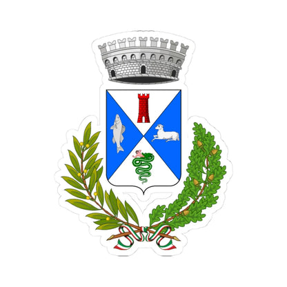 Brusimpiano-Stemma (Italy) (Coat of Arms) STICKER Vinyl Kiss-Cut Decal 3 Inch White - The Sticker Space