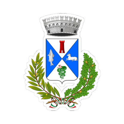 Brusimpiano-Stemma (Italy) (Coat of Arms) STICKER Vinyl Kiss-Cut Decal 4 Inch White - The Sticker Space