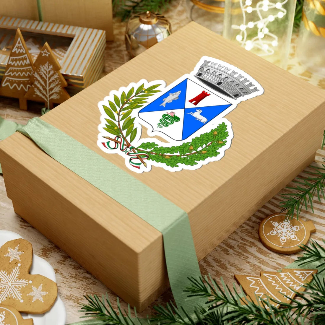 Brusimpiano-Stemma (Italy) (Coat of Arms) STICKER Vinyl Kiss-Cut Decal - The Sticker Space