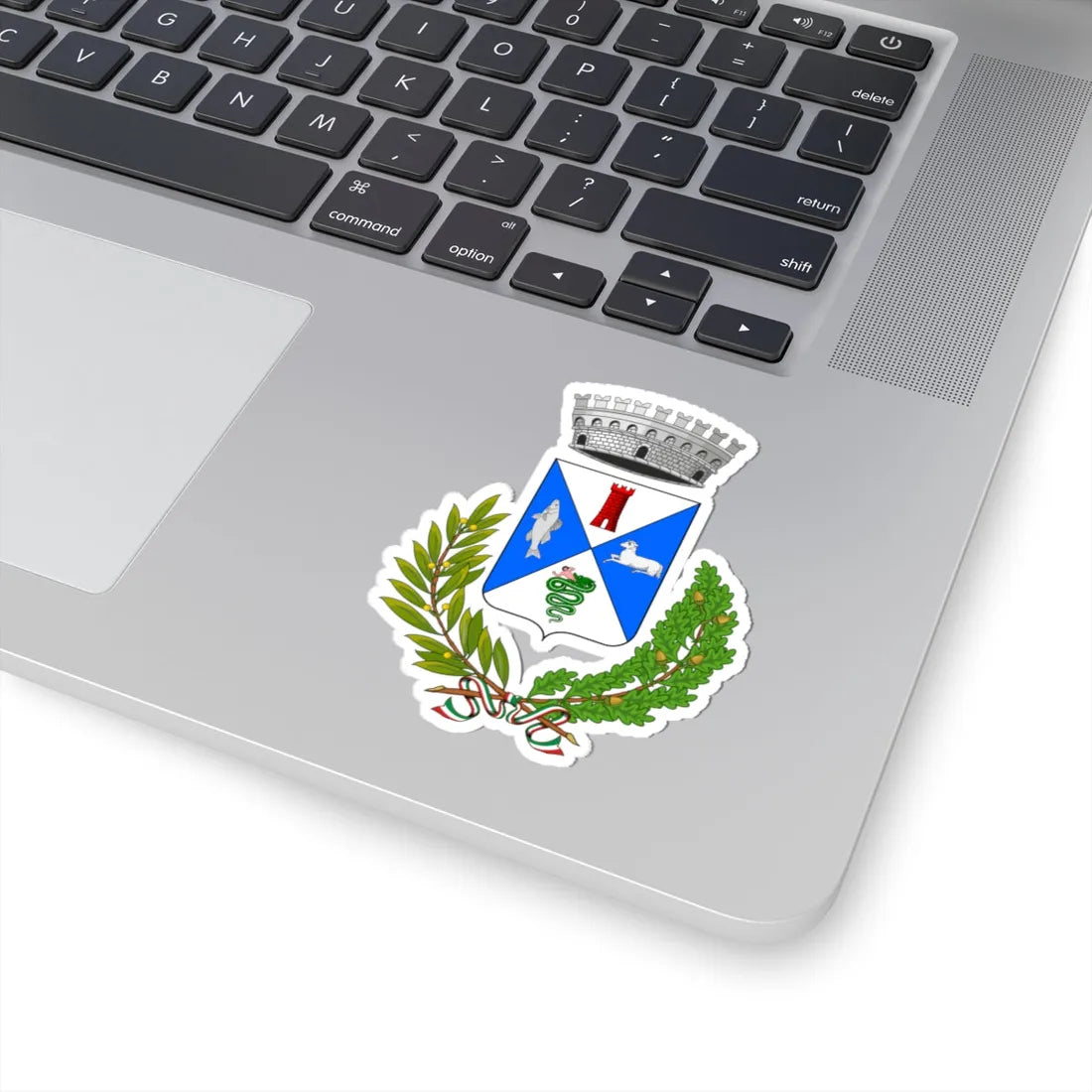 Brusimpiano-Stemma (Italy) (Coat of Arms) STICKER Vinyl Kiss-Cut Decal - The Sticker Space