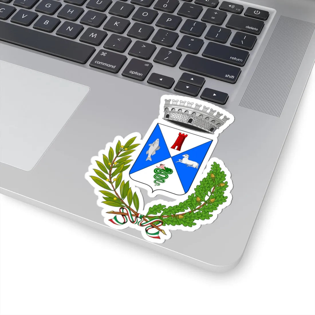 Brusimpiano-Stemma (Italy) (Coat of Arms) STICKER Vinyl Kiss-Cut Decal - The Sticker Space