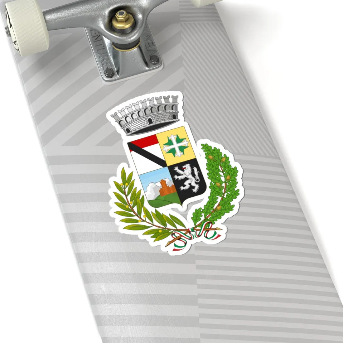 Brusson Italia-Stemma (Italy) (Coat of Arms) STICKER Vinyl Kiss-Cut Decal - The Sticker Space