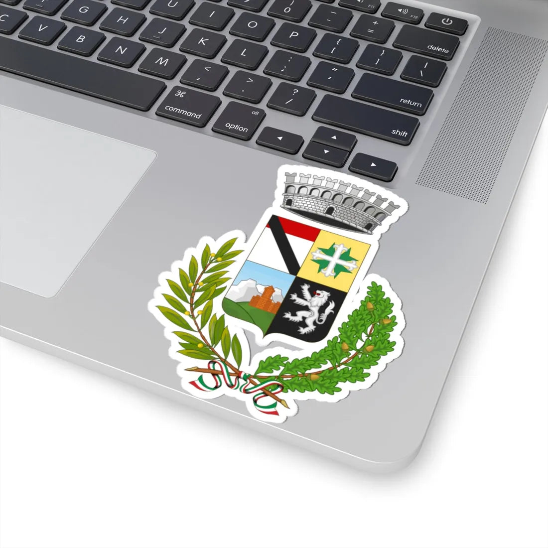 Brusson Italia-Stemma (Italy) (Coat of Arms) STICKER Vinyl Kiss-Cut Decal - The Sticker Space