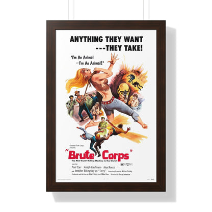 BRUTE CORPS 1971 - Framed Movie Poster-16″ x 24″-The Sticker Space