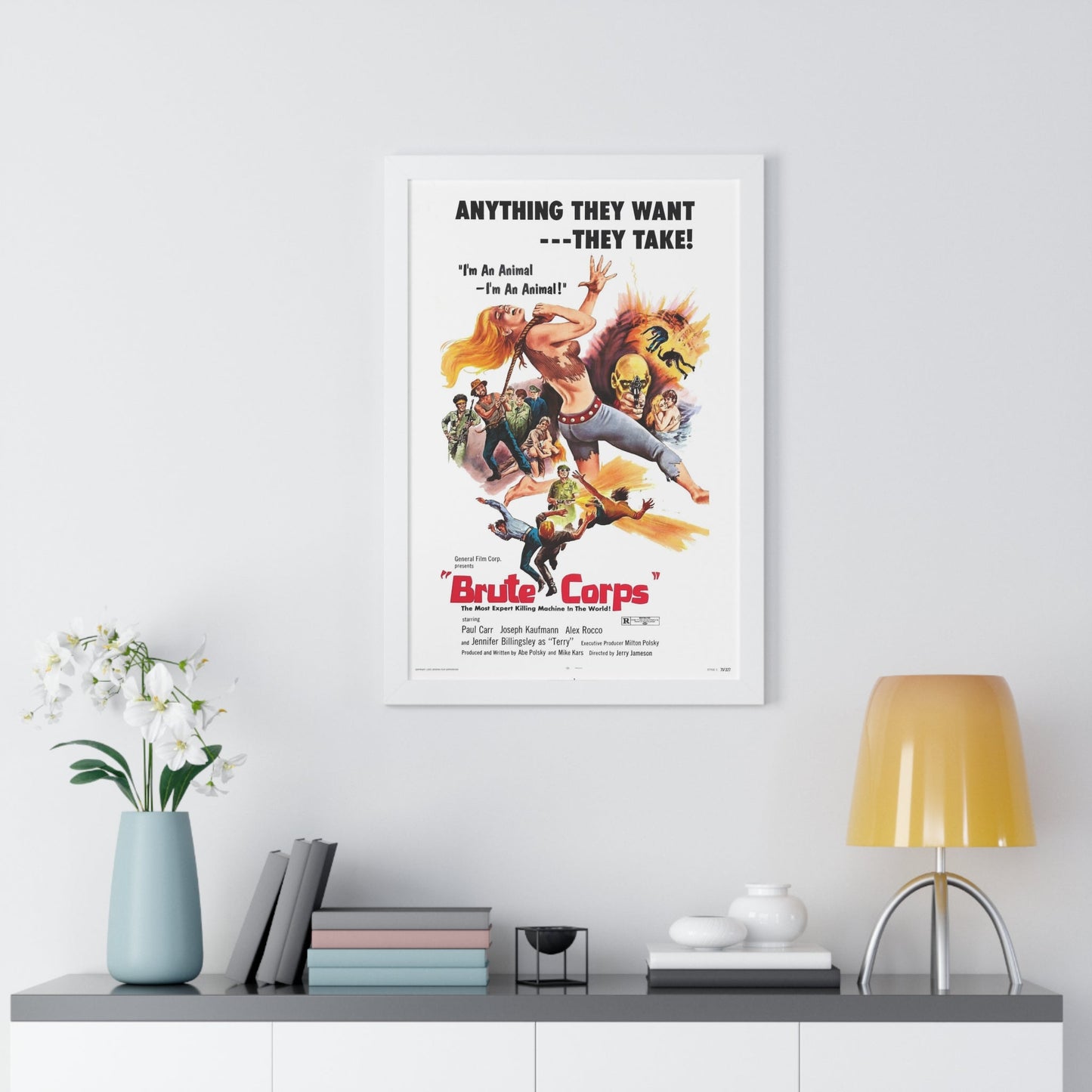 BRUTE CORPS 1971 - Framed Movie Poster-The Sticker Space