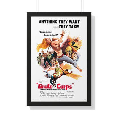 BRUTE CORPS 1971 - Framed Movie Poster-20" x 30"-The Sticker Space