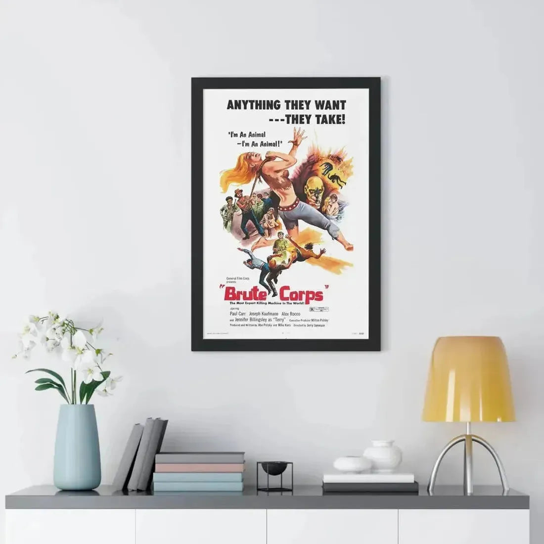 BRUTE CORPS 1971 - Framed Movie Poster - The Sticker Space
