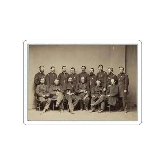 Brvt. Maj. General Wm. T. Ward And Staff (U.S. Civil War) STICKER Vinyl Die-Cut Decal White Die-Cut 2 Inch - The Sticker Space