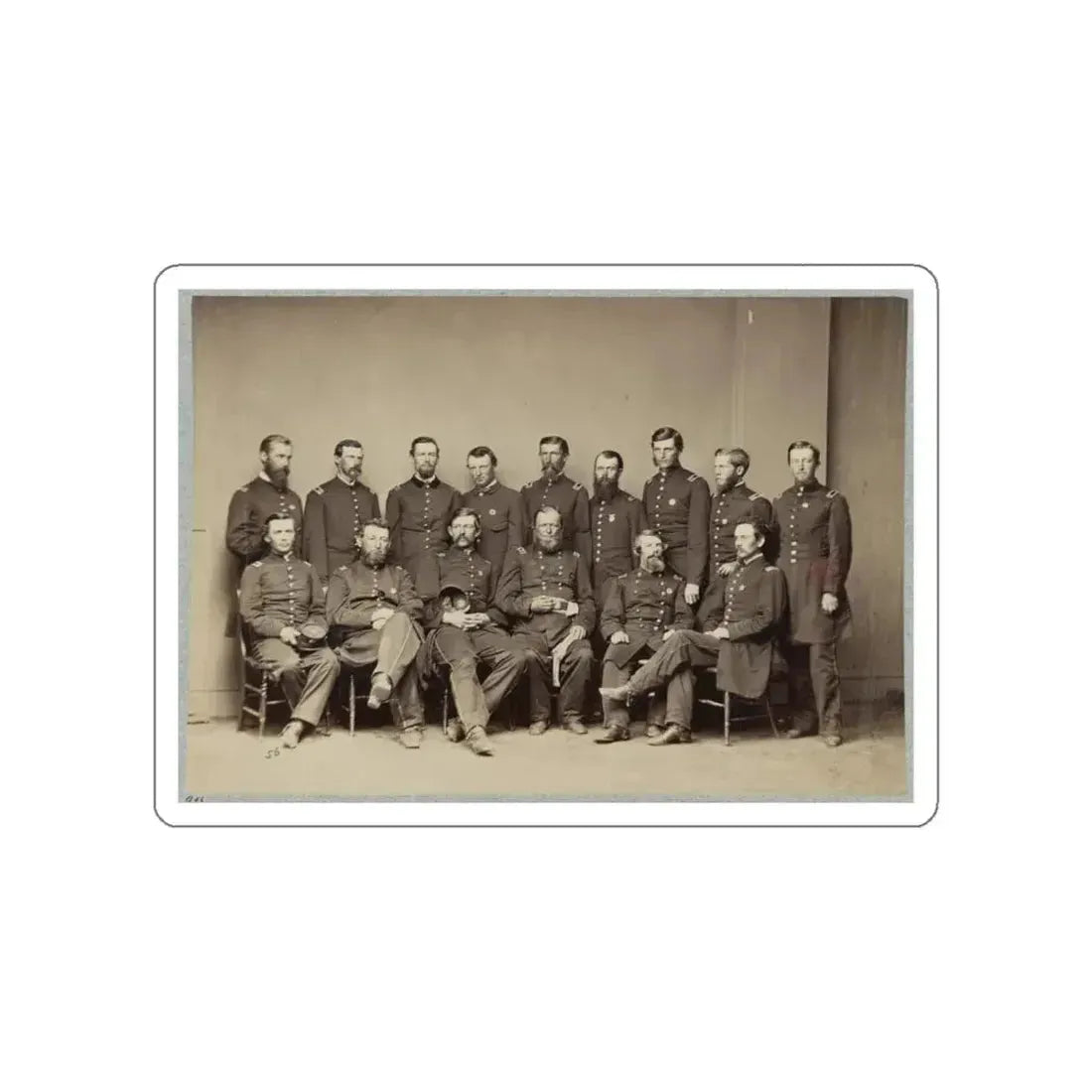 Brvt. Maj. General Wm. T. Ward And Staff (U.S. Civil War) STICKER Vinyl Die-Cut Decal White Die-Cut 5 Inch - The Sticker Space