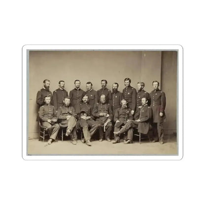 Brvt. Maj. General Wm. T. Ward and Staff (U.S. Civil War) STICKER Vinyl Kiss-Cut Decal 2 Inch White - The Sticker Space