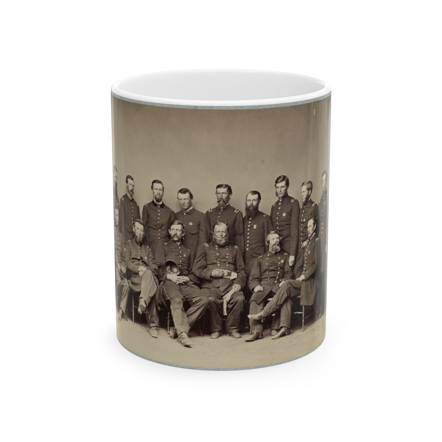 Brvt. Maj. General Wm. T. Ward And Staff (U.S. Civil War) White Coffee Mug