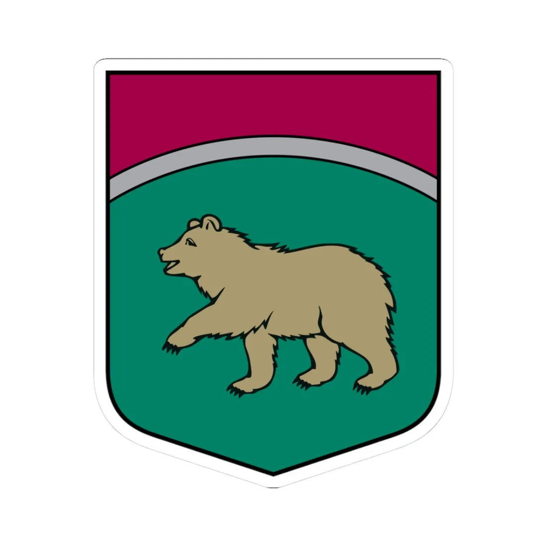 Bērzaunes pagasta ģerbonis (Latvia) (Coat of Arms) STICKER Vinyl Kiss-Cut Decal 3 Inch White - The Sticker Space