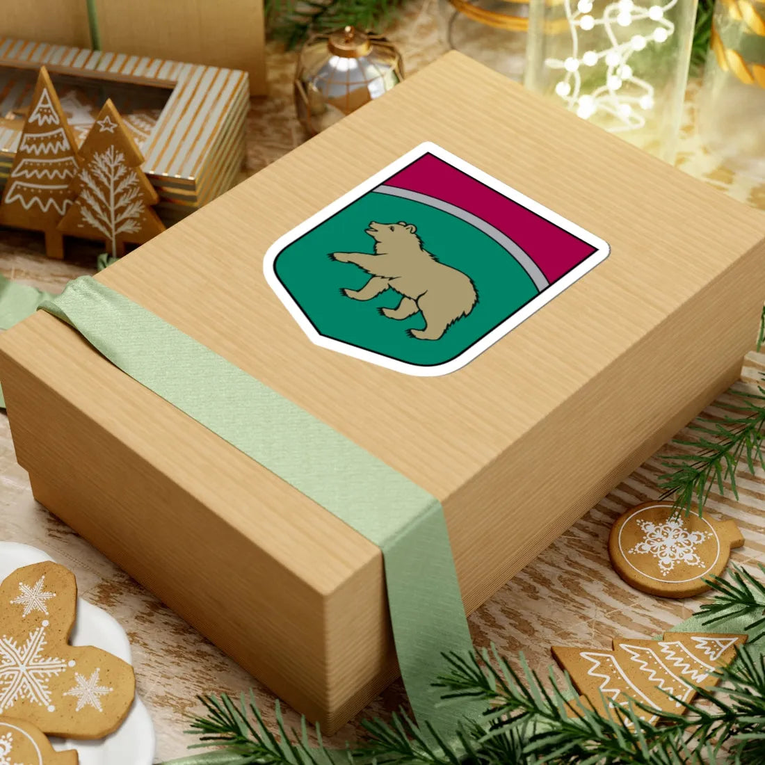 Bērzaunes pagasta ģerbonis (Latvia) (Coat of Arms) STICKER Vinyl Kiss-Cut Decal - The Sticker Space