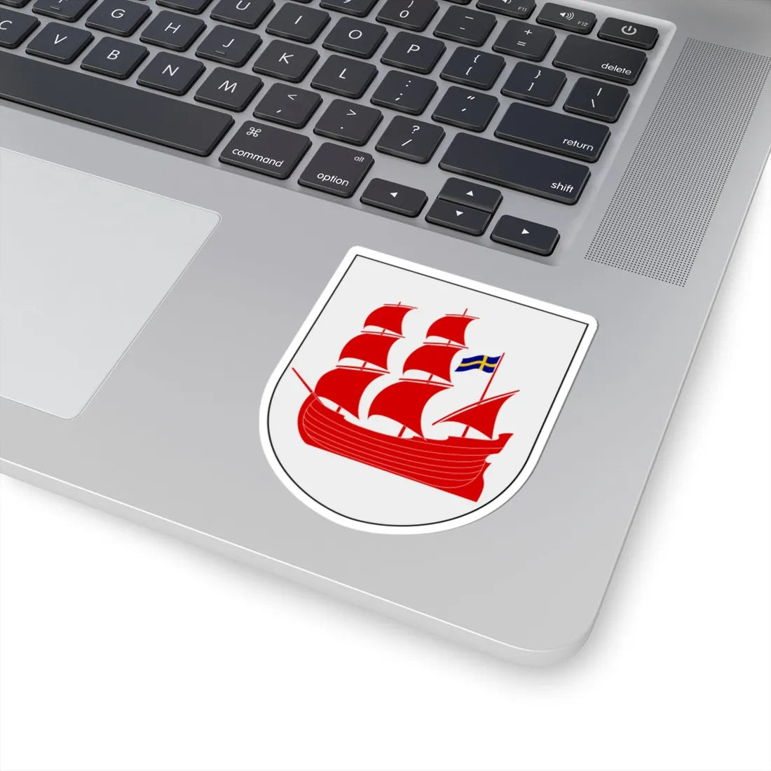 Båstad vapen (Sweden) (Coat of Arms) STICKER Vinyl Kiss-Cut Decal - The Sticker Space