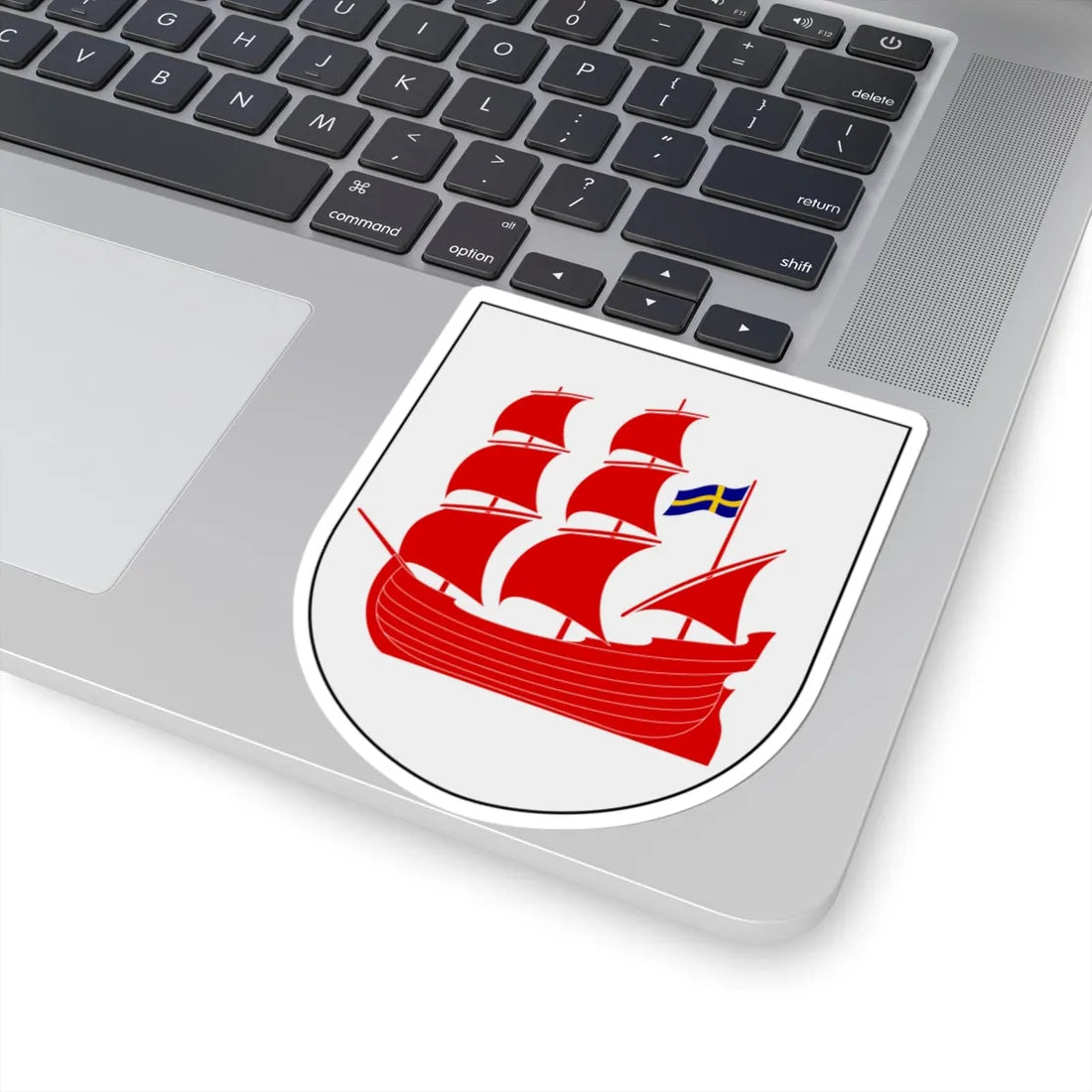 Båstad vapen (Sweden) (Coat of Arms) STICKER Vinyl Kiss-Cut Decal - The Sticker Space