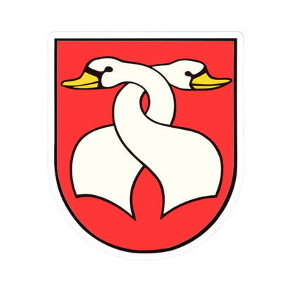 Bütschwil Wappen (Switzerland) (Coat of Arms) STICKER Vinyl Kiss-Cut Decal 2 Inch White - The Sticker Space