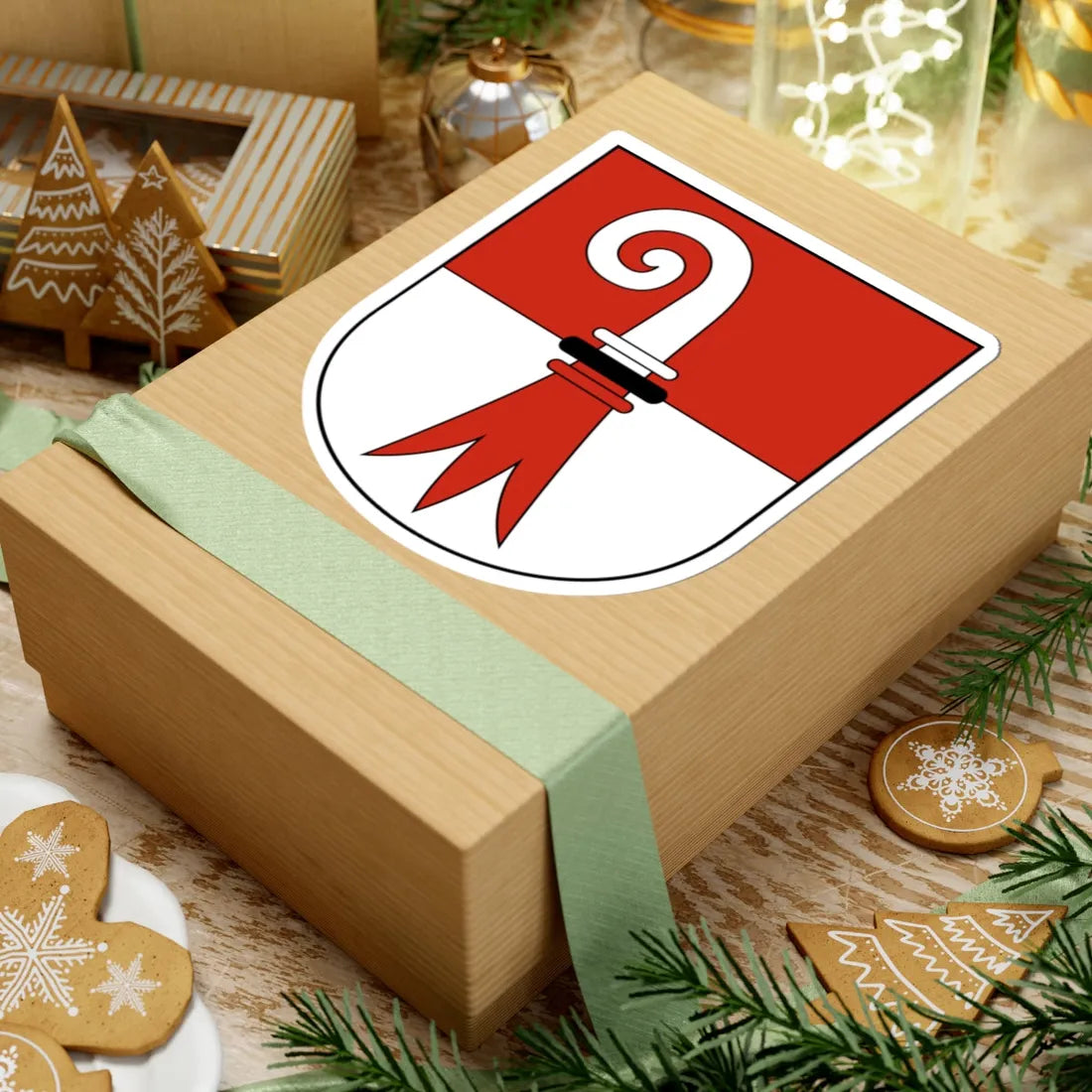 Bättwil-blazon (Switzerland) (Coat of Arms) STICKER Vinyl Kiss-Cut Decal - The Sticker Space