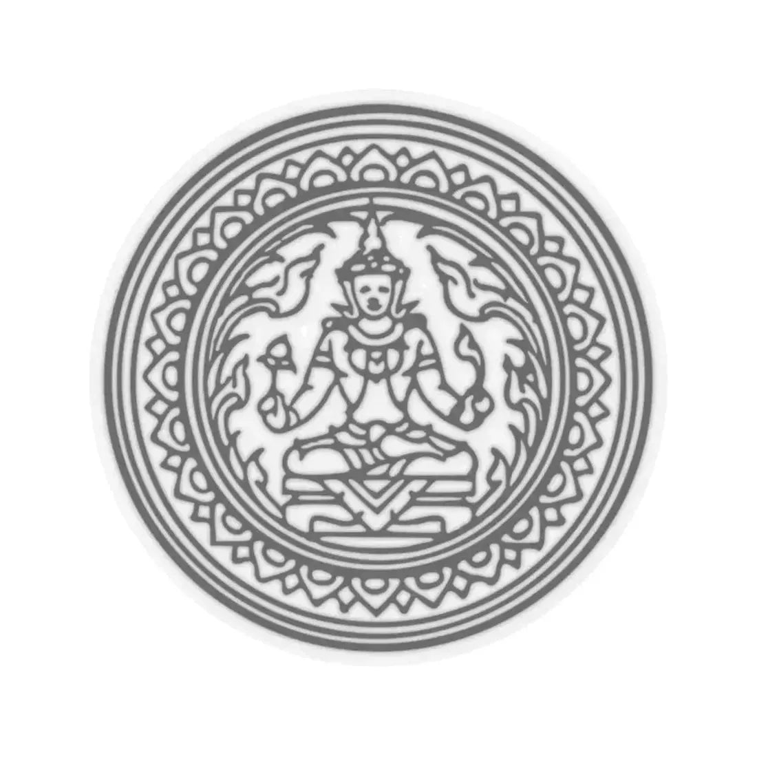 Bua Kaeo Seal (Thailand) STICKER Vinyl Kiss-Cut Decal 2 Inch Transparent - The Sticker Space