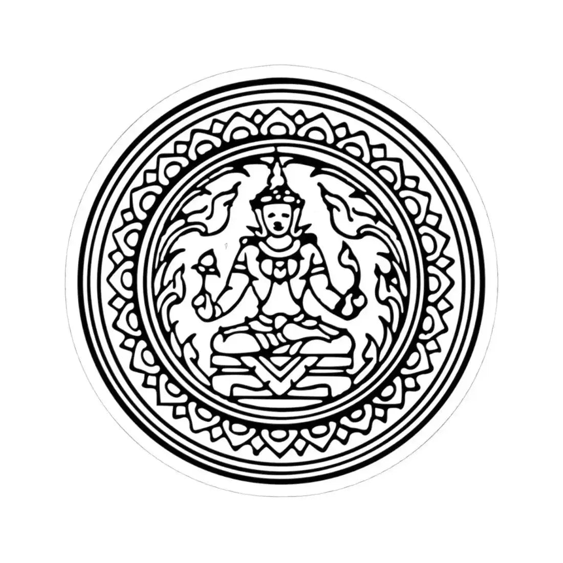 Bua Kaeo Seal (Thailand) STICKER Vinyl Kiss-Cut Decal 4 Inch White - The Sticker Space