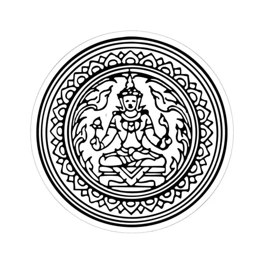 Bua Kaeo Seal (Thailand) STICKER Vinyl Kiss-Cut Decal 6 Inch White - The Sticker Space