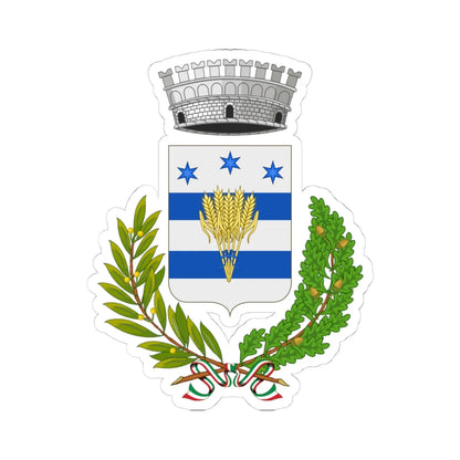 Bubbiano-Stemma (Italy) (Coat of Arms) STICKER Vinyl Kiss-Cut Decal 4 Inch White - The Sticker Space