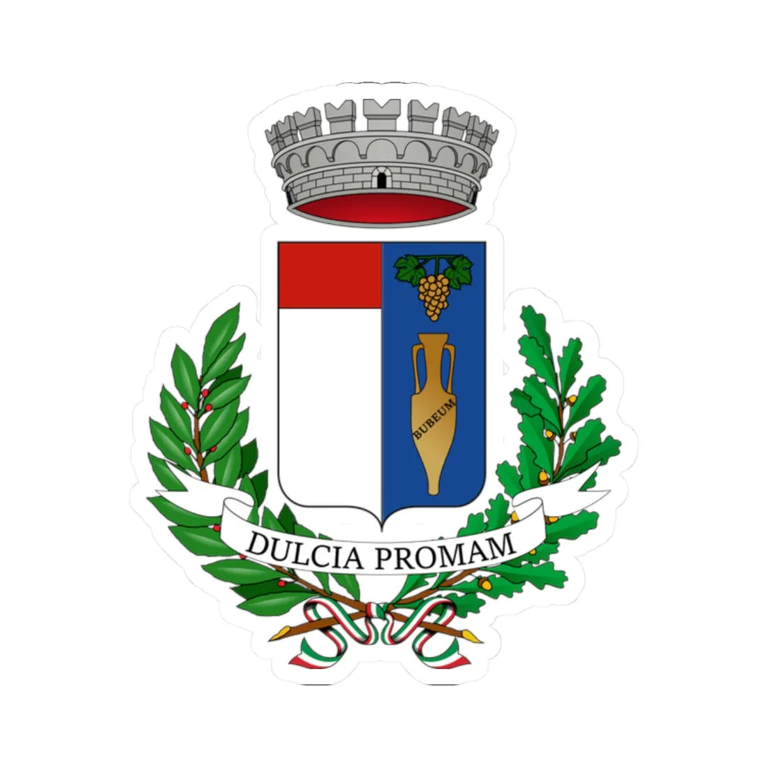 Bubbio-Stemma (Italy) (Coat of Arms) STICKER Vinyl Kiss-Cut Decal - The Sticker Space