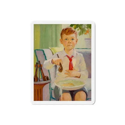 Bubble Pipe (Magazine Illustration) Refrigerator Magnet 6 Inch Die-Cut - The Sticker Space