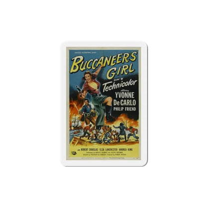 Buccaneers Girl 1950 Movie Poster Refrigerator Magnet - The Sticker Space
