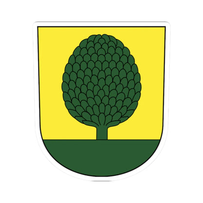 Buchs-blazon (Switzerland) (Coat of Arms) STICKER Vinyl Kiss-Cut Decal 2 Inch White - The Sticker Space