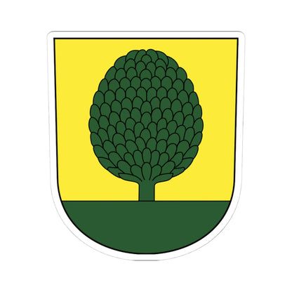Buchs-blazon (Switzerland) (Coat of Arms) STICKER Vinyl Kiss-Cut Decal 4 Inch White - The Sticker Space