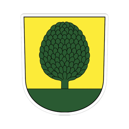 Buchs-blazon (Switzerland) (Coat of Arms) STICKER Vinyl Kiss-Cut Decal 6 Inch White - The Sticker Space