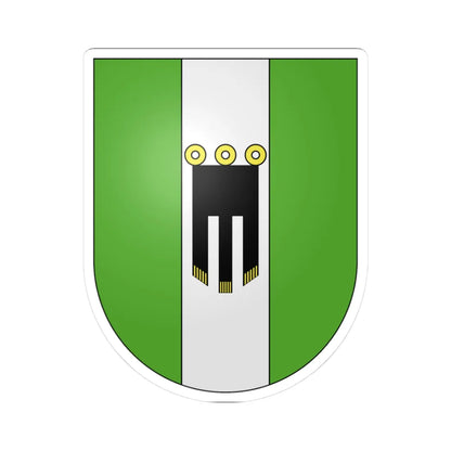 Buchs SG-coat of arms (Switzerland) (Coat of Arms) STICKER Vinyl Kiss-Cut Decal 3 Inch White - The Sticker Space