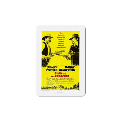 Buck and the Preacher 1972 Movie Poster Refrigerator Magnet 6 Inch - The Sticker Space