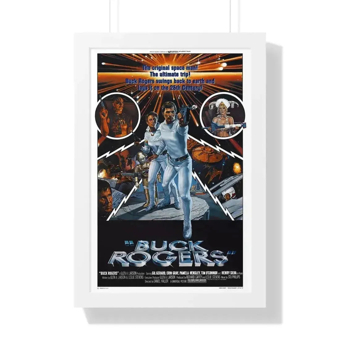 BUCK ROGERS IN THE 25TH CENTURY 1979 - Framed Movie Poster 16″ x 24″ White - The Sticker Space