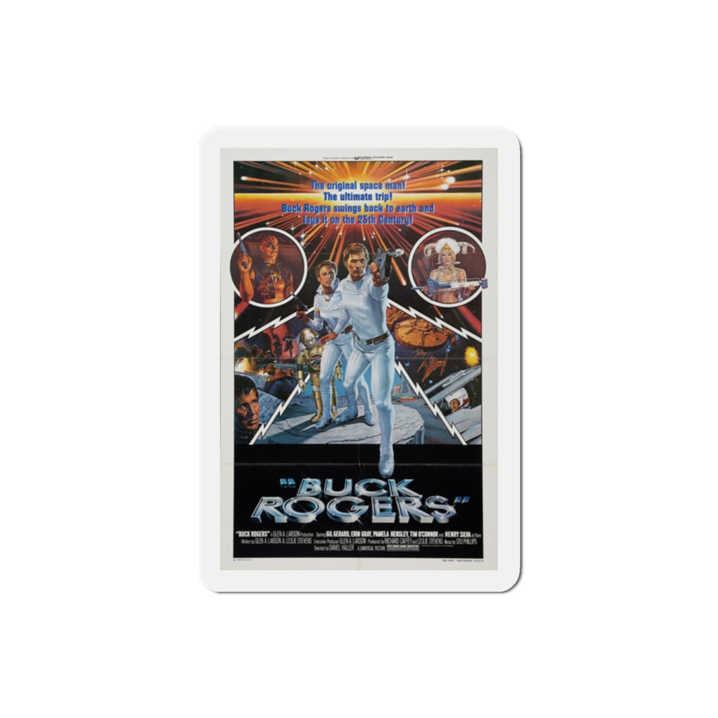 Buck Rogers in the 25th Century 1979 Movie Poster Die-Cut Magnet-2 Inch-The Sticker Space