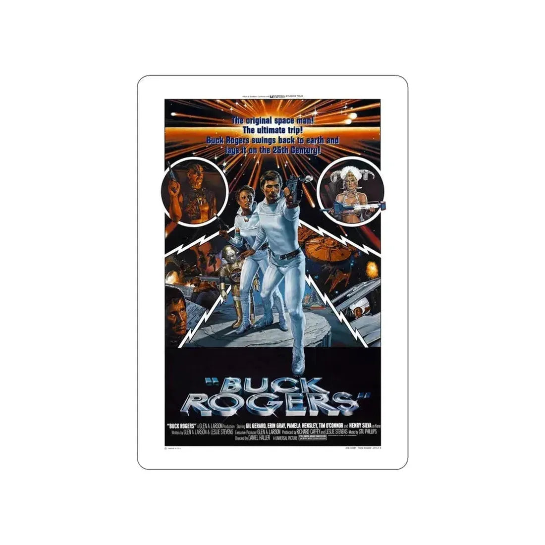 BUCK ROGERS IN THE 25TH CENTURY 1979 Movie Poster STICKER Vinyl Die-Cut Decal 6 Inch - The Sticker Space