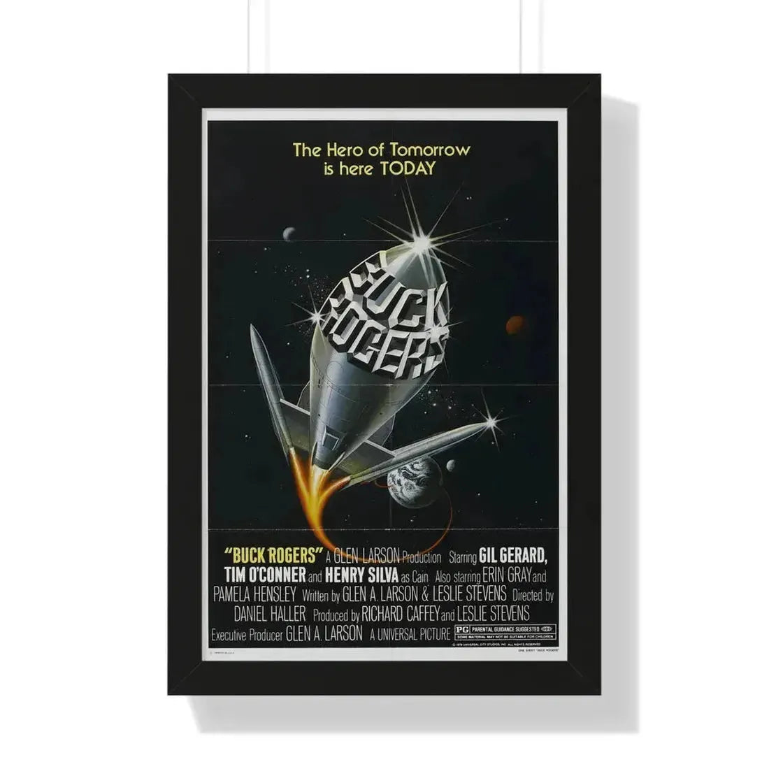 BUCK ROGERS IN THE 25TH CENTURY (TEASER) 1979 - Framed Movie Poster 16″ x 24″ Black - The Sticker Space