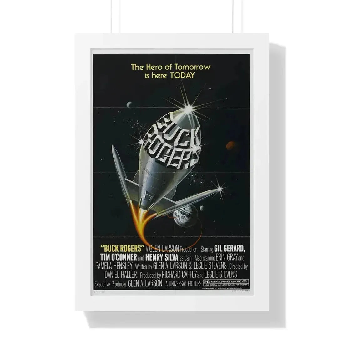 BUCK ROGERS IN THE 25TH CENTURY (TEASER) 1979 - Framed Movie Poster 16″ x 24″ White - The Sticker Space